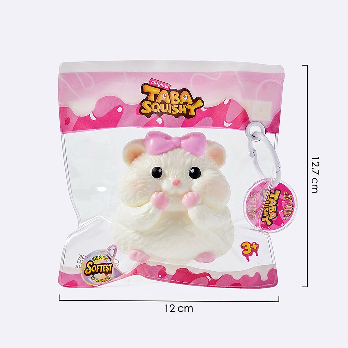 Creamy Hamster Princess Taba Squishy