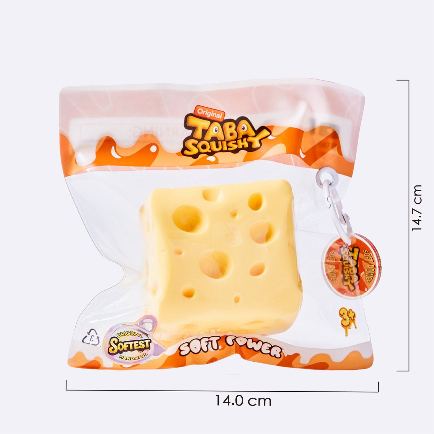 Classic Yellow Cheese Taba Squishy