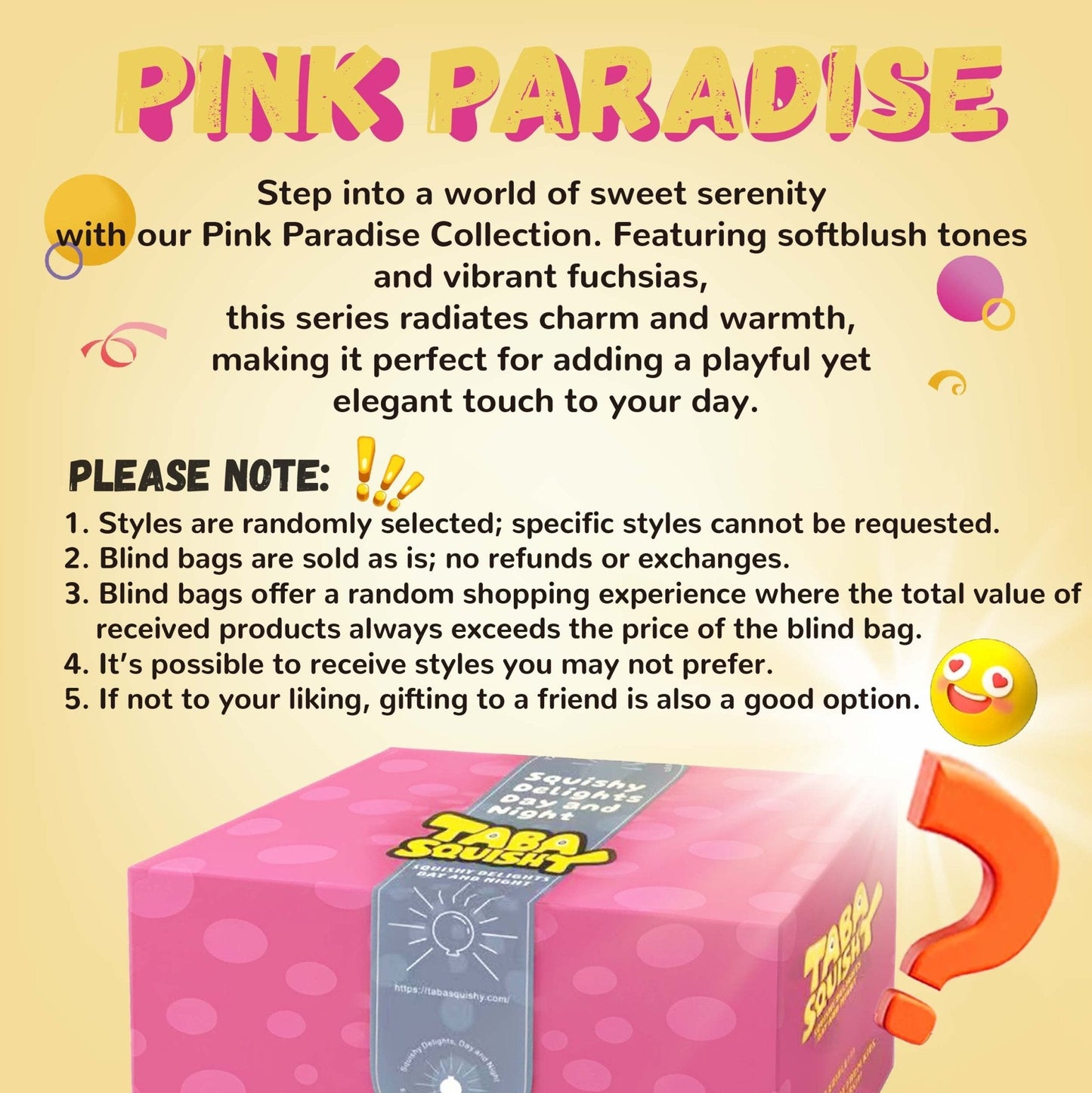 Pink Series Blind Bag Taba Squishy