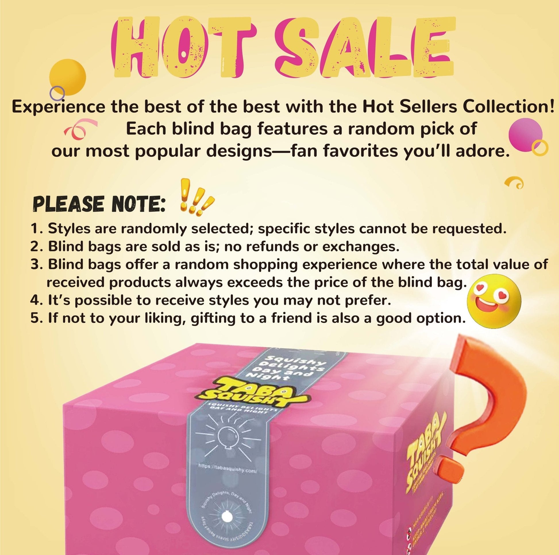 Mixed Hotsale Blind Bag Taba Squishy