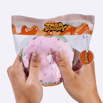 Jumbo Pink Mint Donut Taba Squishy