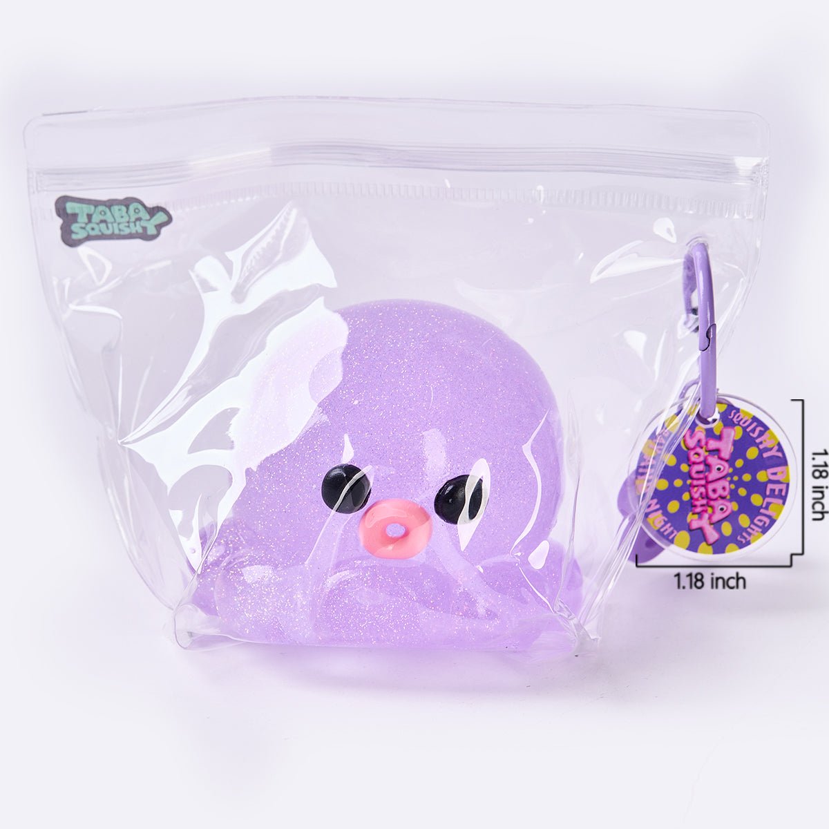 Glitter Purple Octopus Taba Squishy
