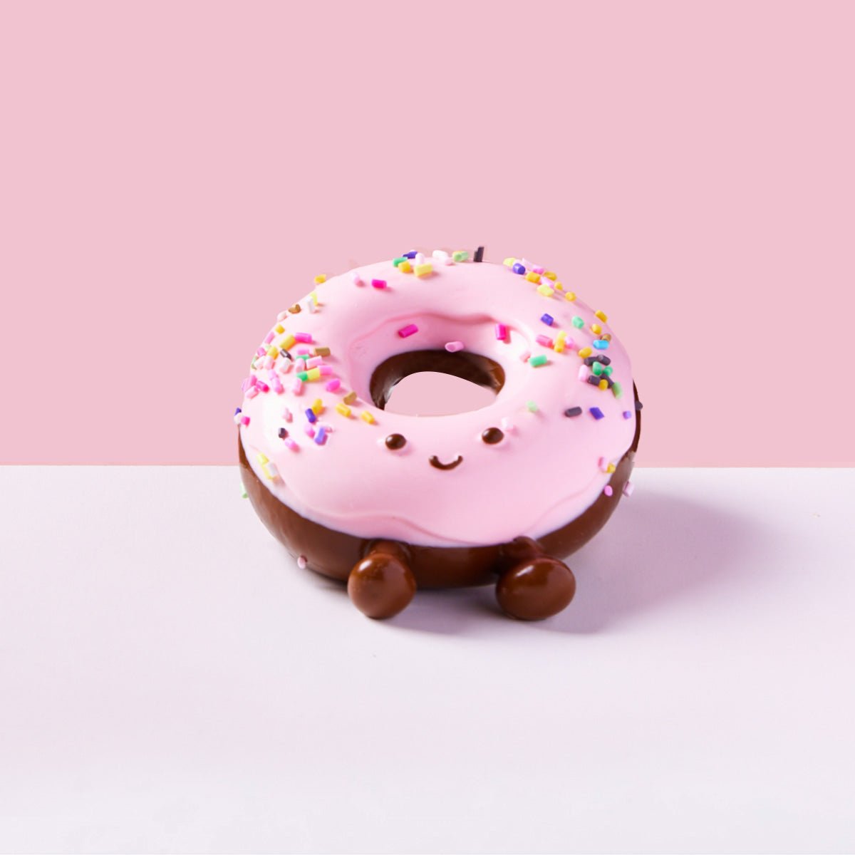 Cute Chocolate-pink Donut Taba Squishy