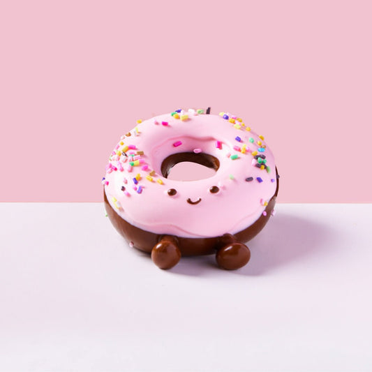Cute Chocolate-pink Donut Taba Squishy