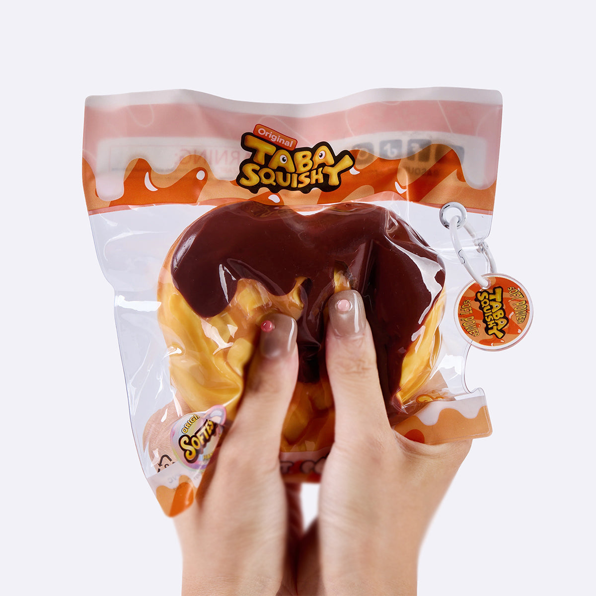 Chocolate Heart Waffle Taba Squishy
