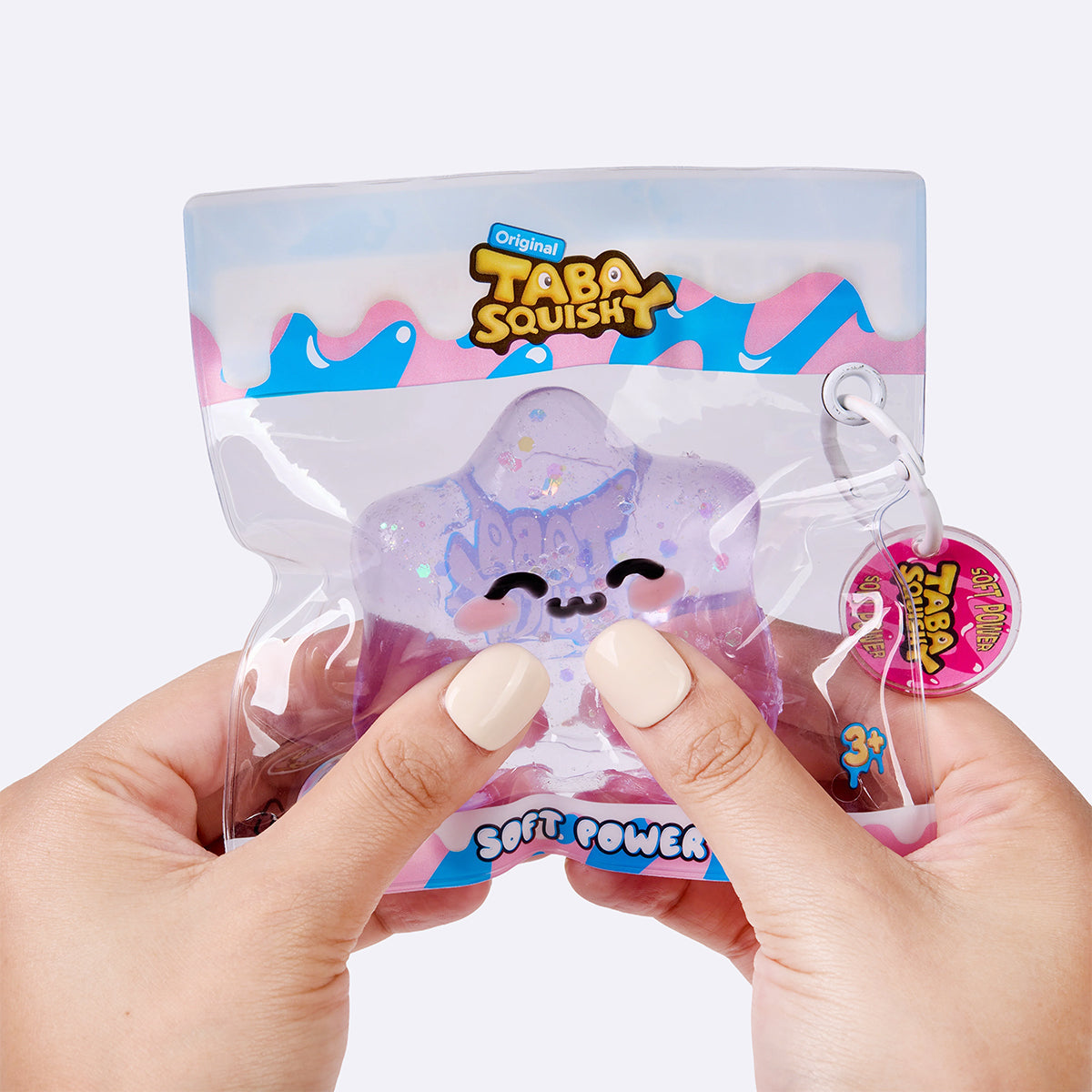Purple Happy Star Taba Squishy