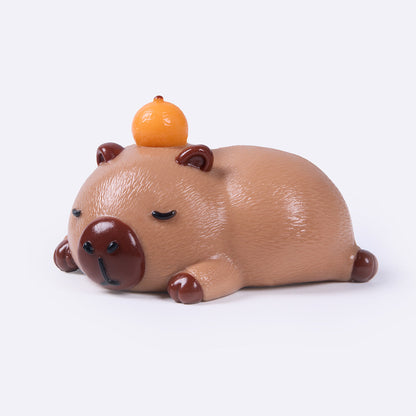 Brown Sleeping Capybara Taba Squishy