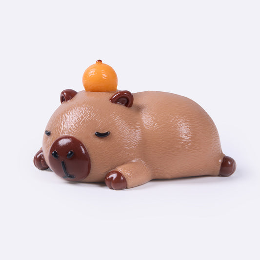 Brown Sleeping Capybara Taba Squishy