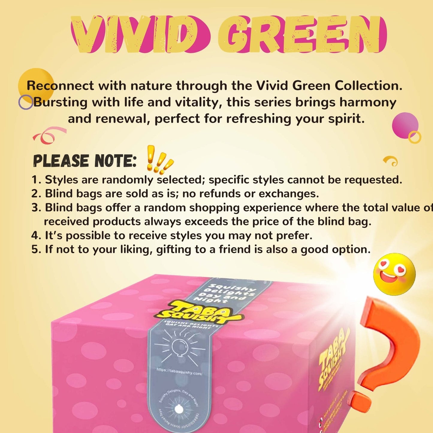 Green Blind Bag Taba Squishy