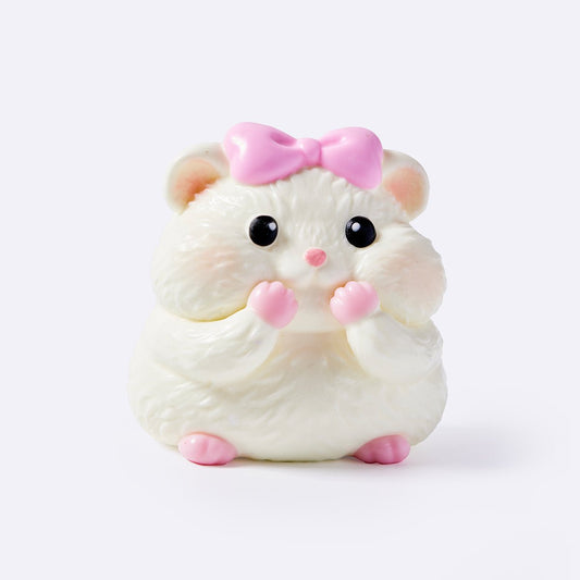 Creamy Hamster Princess Taba Squishy