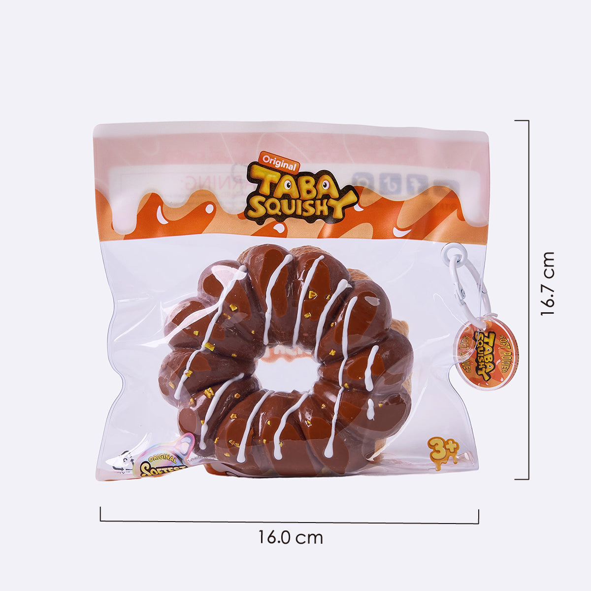 Jumbo Mocha Donut Taba Squishy
