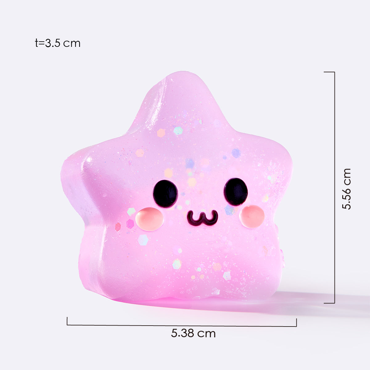 Pink Sassy Star Taba Squishy