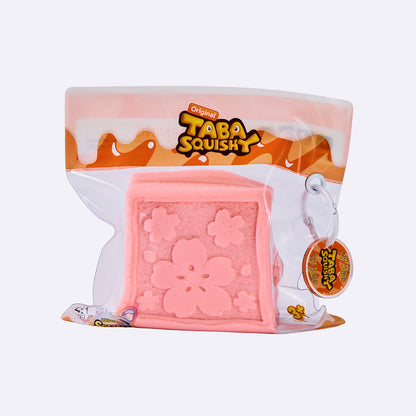 Pink Square Sandwich Cookie Taba Squishy