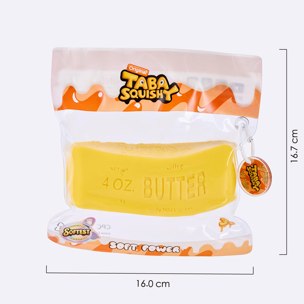 Yellow Butter Stick Taba Squishy