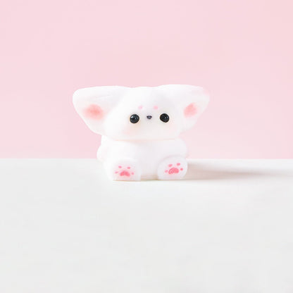 Flocked Cute Fox Taba Squishy