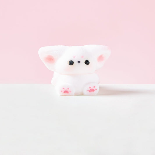 Flocked Cute Fox Taba Squishy