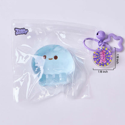 Glitter Transparent-blue Jellyfish Taba Squishy