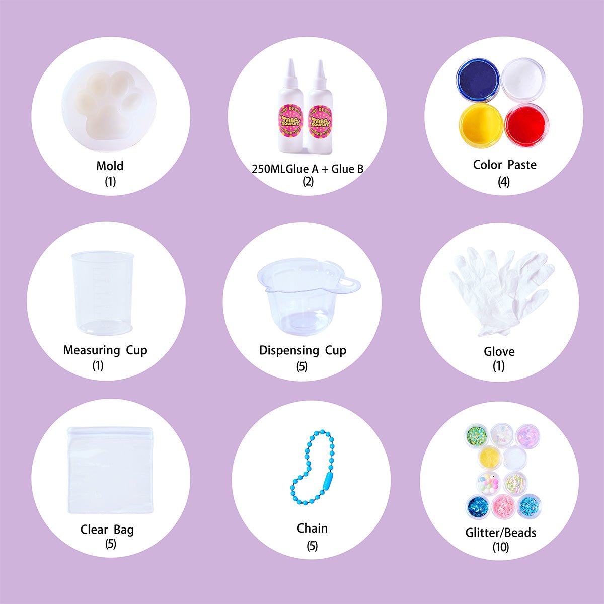 Paw Taba Squishy DIY Mold Set