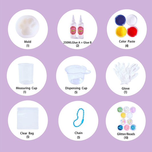 Paw Taba Squishy DIY Mold Set