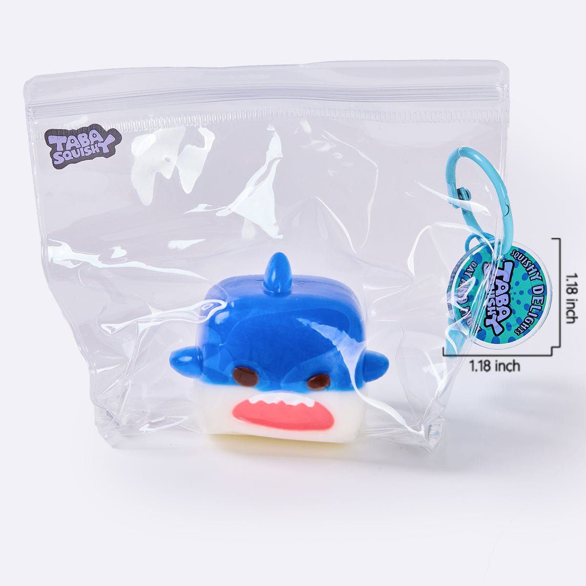 Dark Blue Shark Cube Taba Squishy