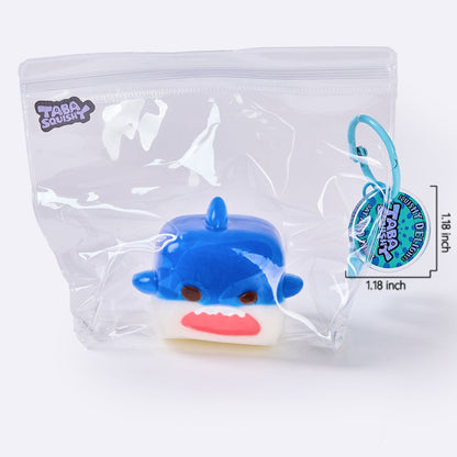 Dark Blue Shark Cube Taba Squishy