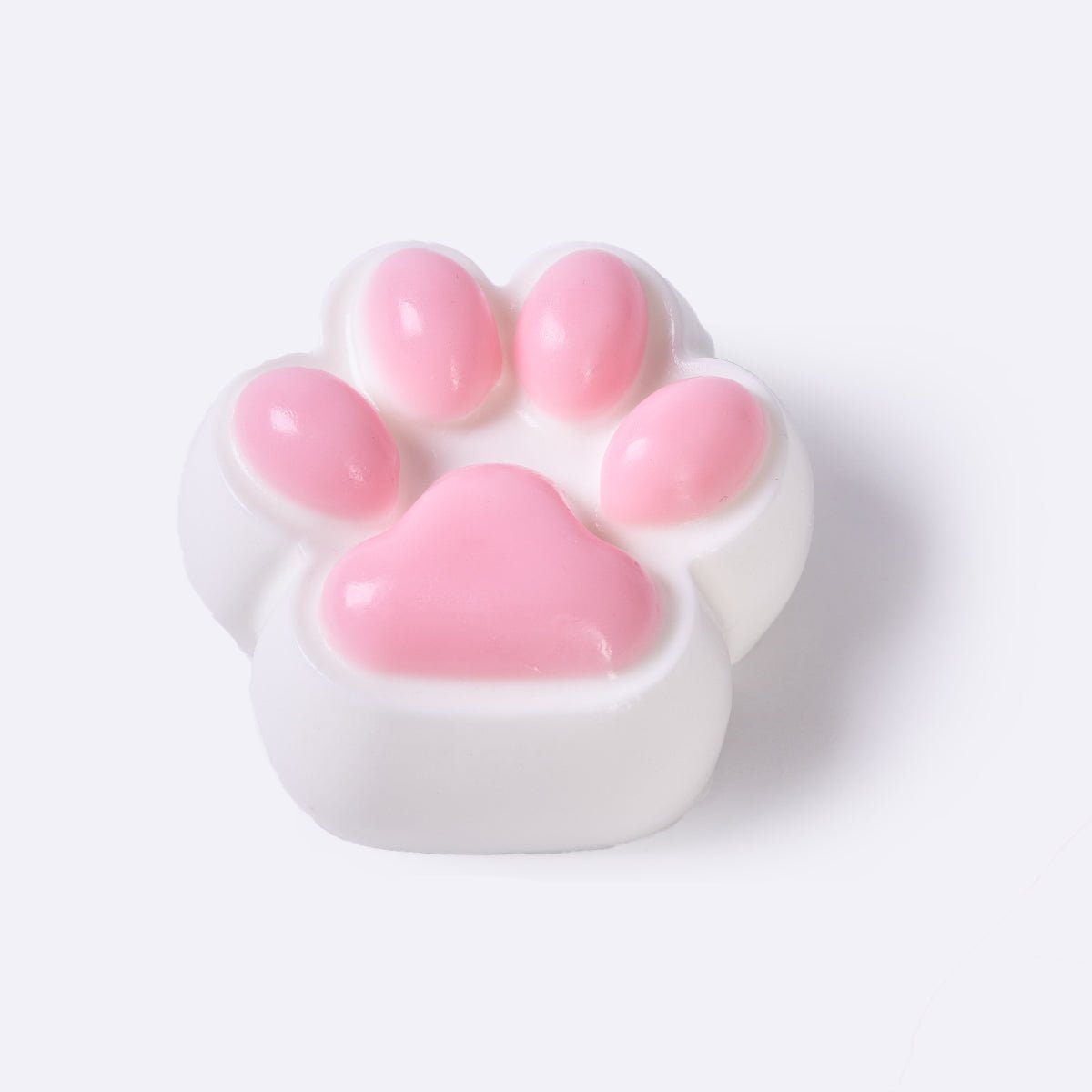 100g White-pink Paw Taba Squishy
