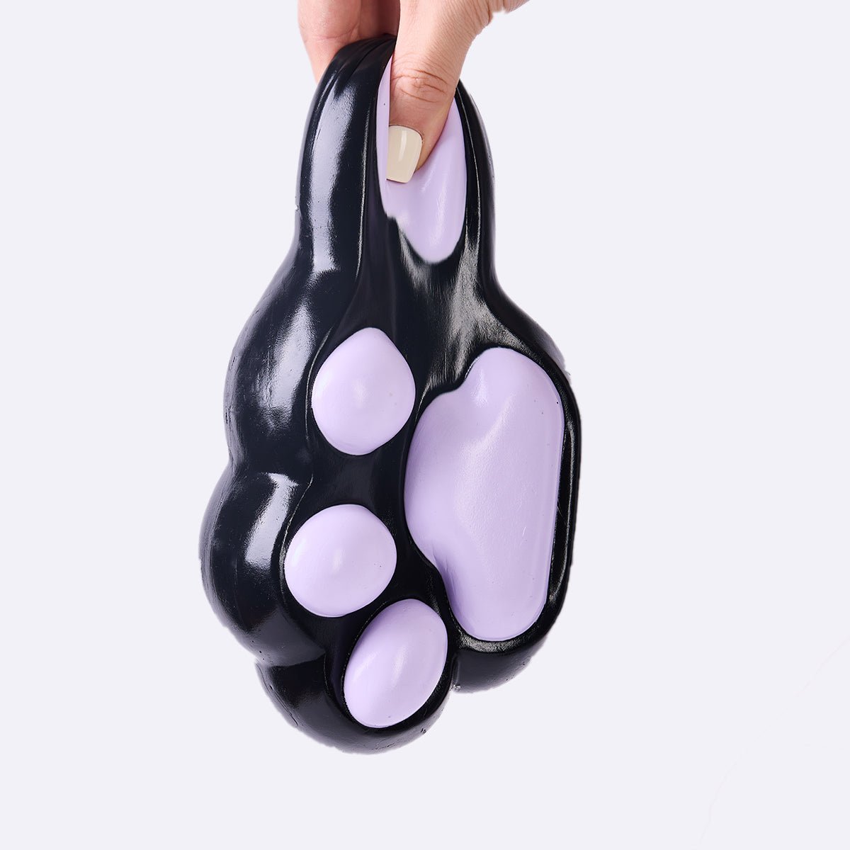 Jumbo Black-purple Paw Taba Squishy