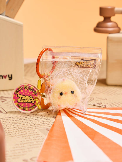 Flocked Mini Cute Chick Taba Squishy
