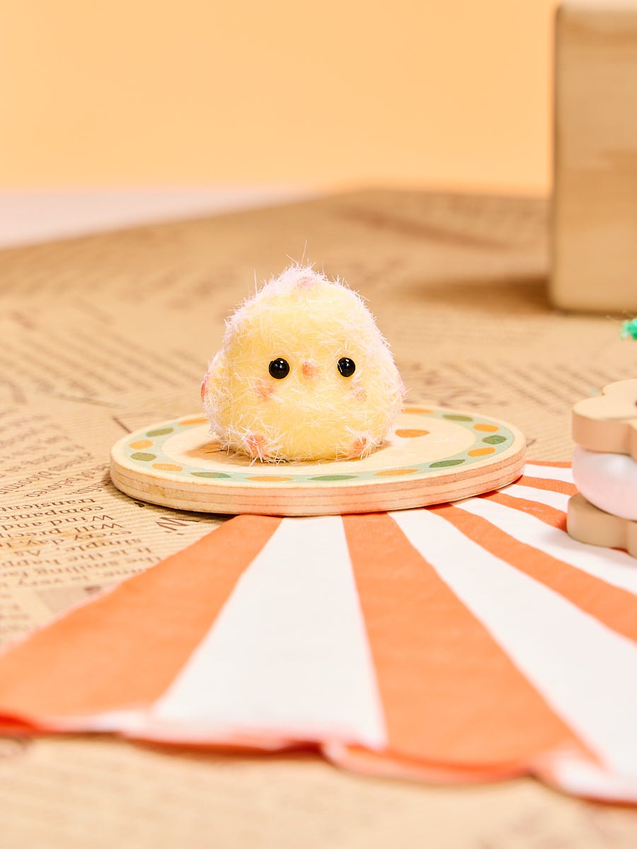 Flocked Mini Cute Chick Taba Squishy