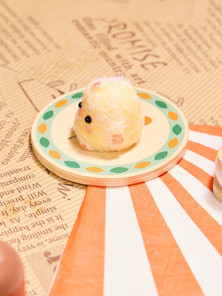 Flocked Mini Cute Chick Taba Squishy