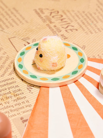 Flocked Mini Cute Chick Taba Squishy