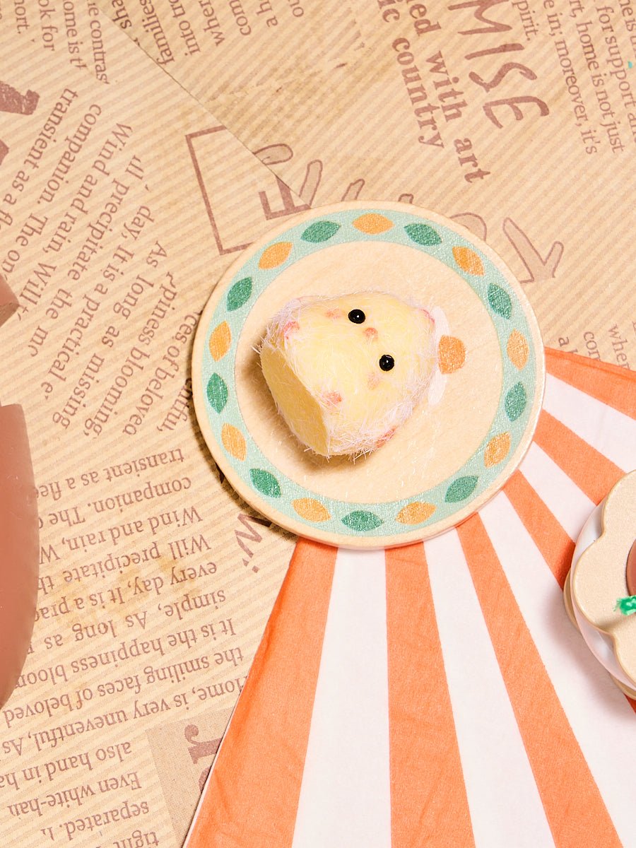 Flocked Mini Cute Chick Taba Squishy