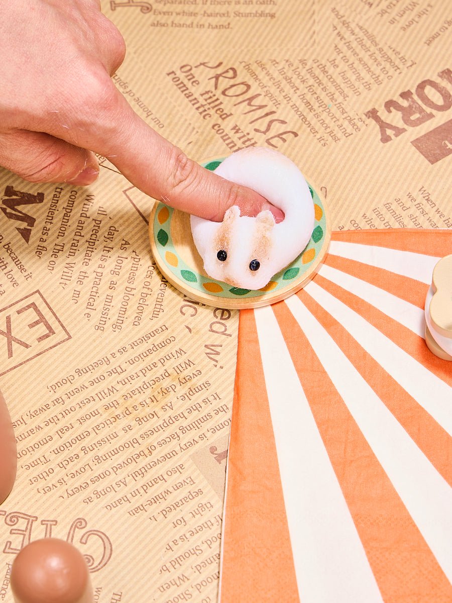 Flocked Mini Guinea Pig Taba Squishy
