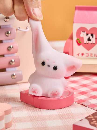 Flocked Cute Fox Taba Squishy