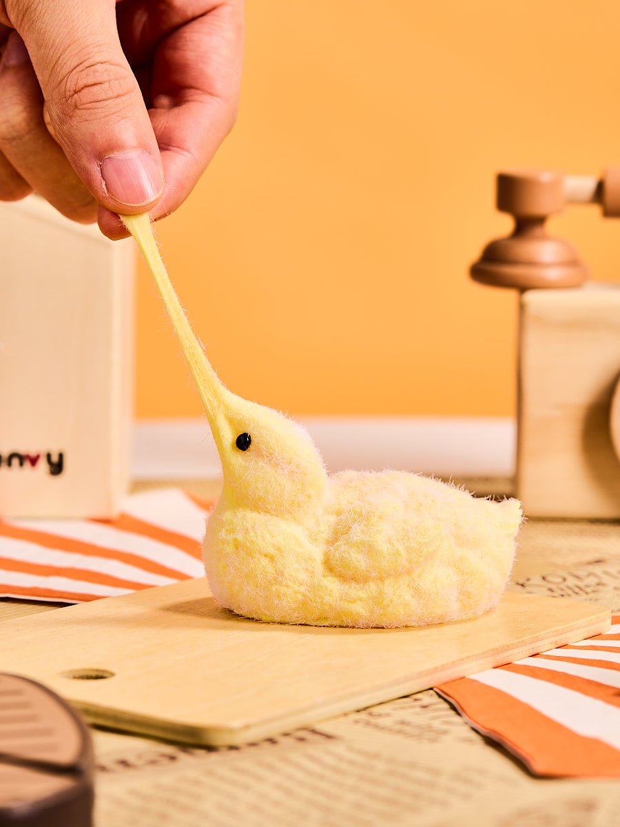 Flocked Duck Taba Squishy
