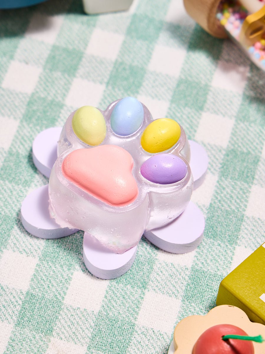 Transparent-colorful Paw Taba Squishy