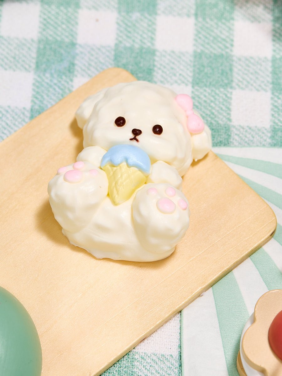 White Icecream Dog Taba Squishy