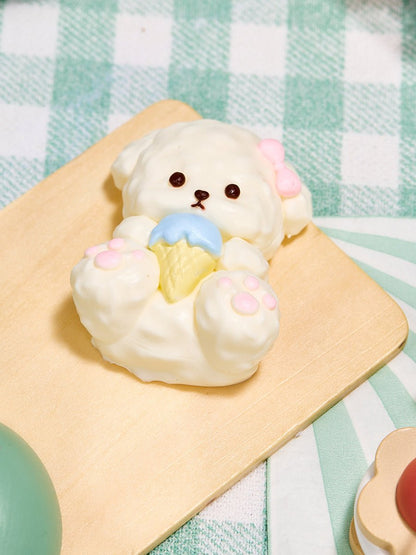 White Icecream Dog Taba Squishy
