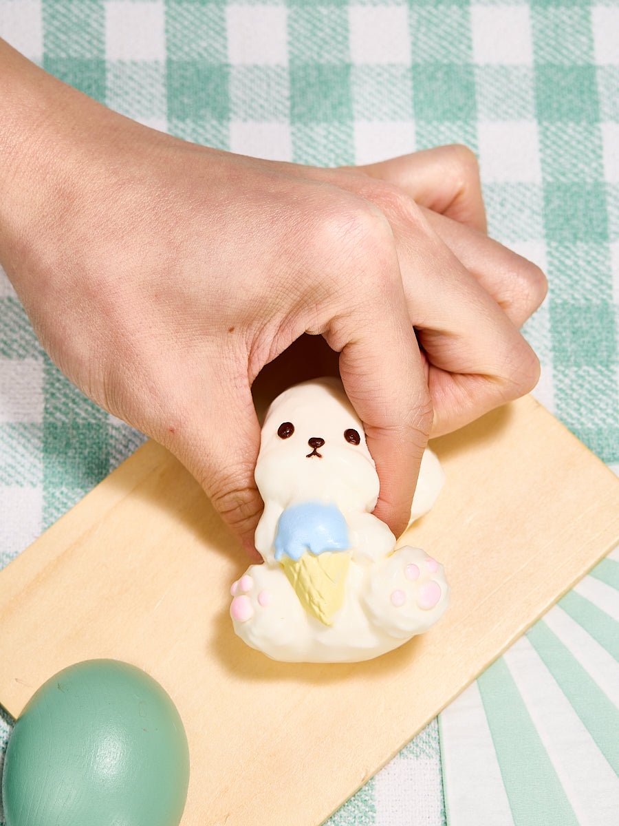 White Icecream Dog Taba Squishy