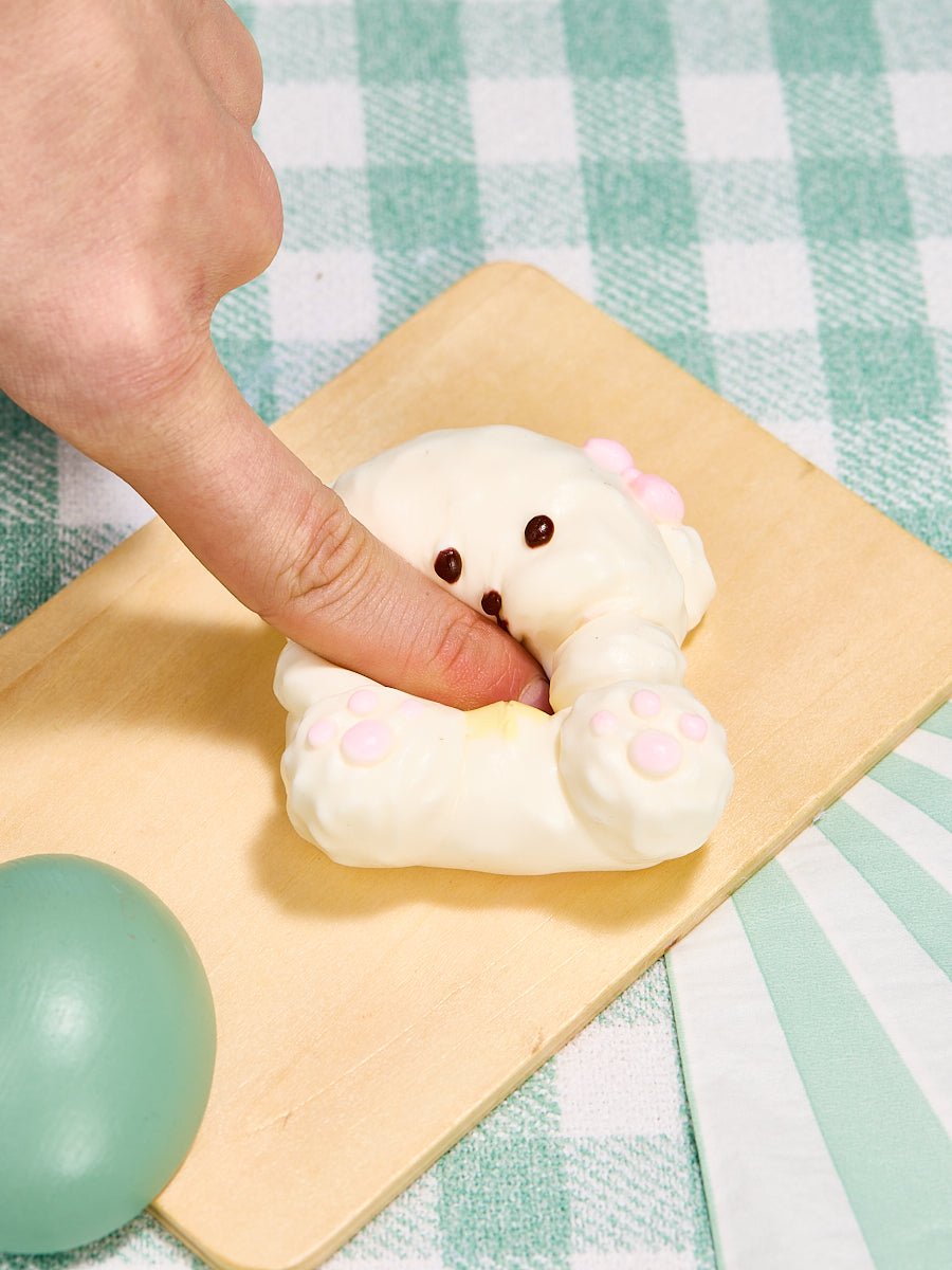 White Icecream Dog Taba Squishy