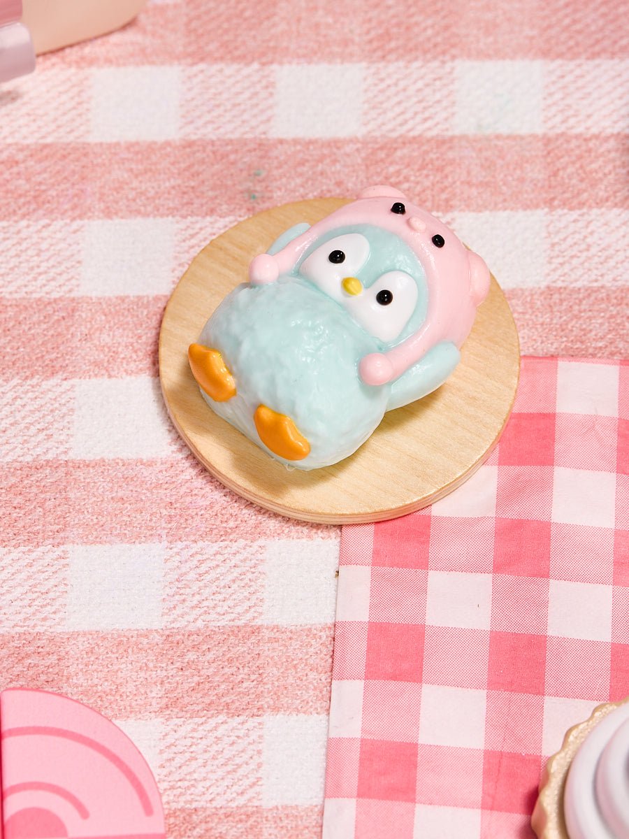 Cute Penguin with Pig Hat Taba Squishy