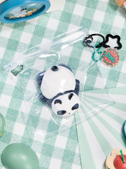 Flocked Panda Taba Squishy