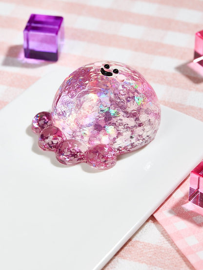 Blingbling Fuchsia Octopus Taba Squishy