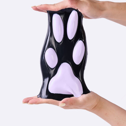 Jumbo Black-purple Paw Taba Squishy
