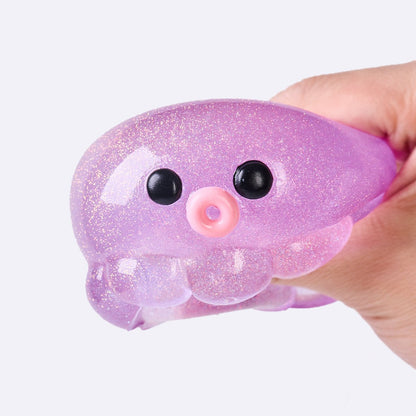 Glitter Purple Octopus Taba Squishy