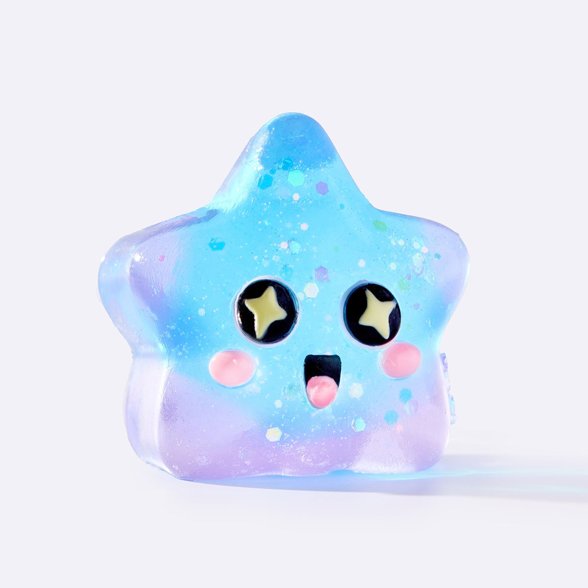 Blue Surprised Star Taba Squishy