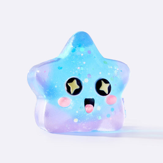 Blue Surprised Star Taba Squishy