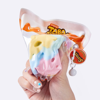 Tie-Dye Pastel Cheese Taba Squishy