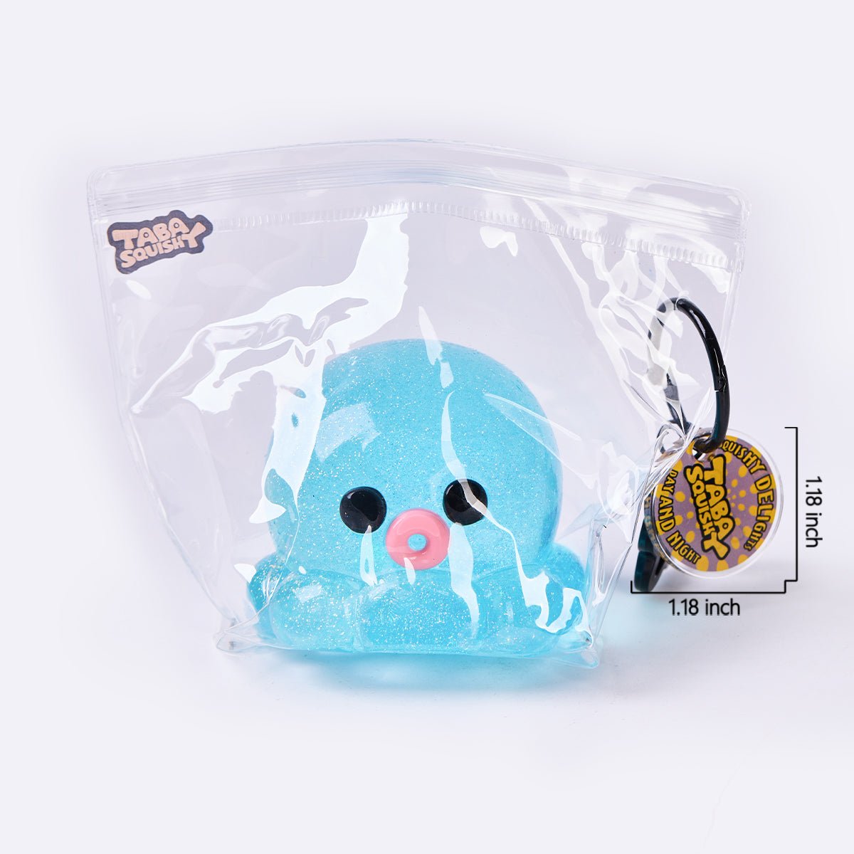 Glitter Blue Octopus Taba Squishy