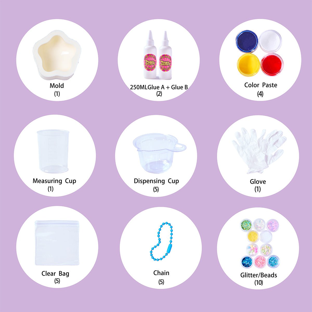 Star Taba Squishy DIY Mold Set